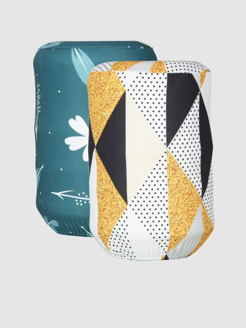 

Cortina Set of 2 Printed Water Dispenser Covers, Blue