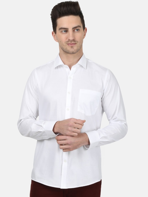 

Monte Carlo Men White Regular Fit Solid Casual Shirt