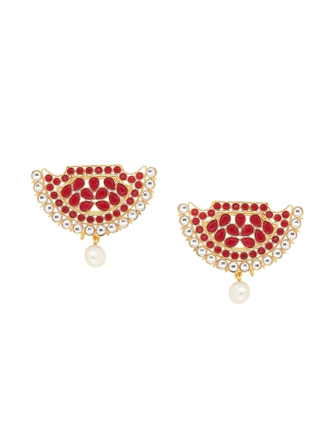 

Shoshaa Red Gold-Plated Handcrafted Contemporary Ear Cuff