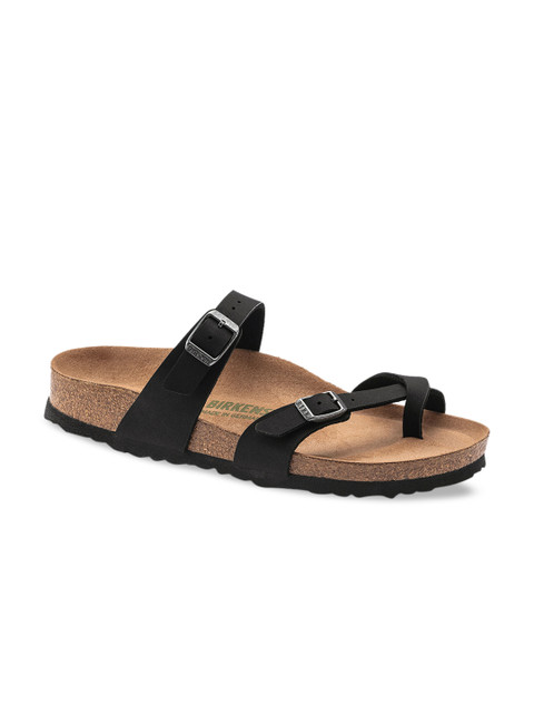 

Birkenstock Unisex Mayari Vegan Birko-Flor Nubuck Black Sandals