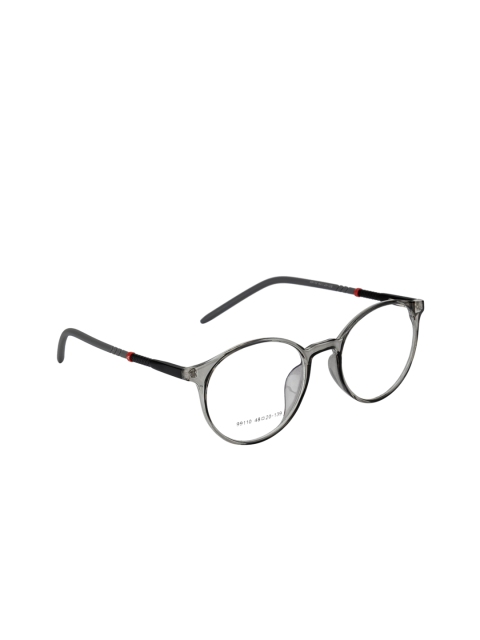 

Gold Berg Unisex Grey & Black Solid Full Rim Round Frames