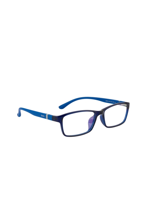 

Ted Smith Unisex Blue & Black Solid Full Rim Rectangle Frames