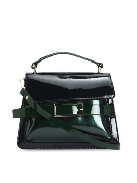 

FOREVER 21 Navy Blue Solid Satchel