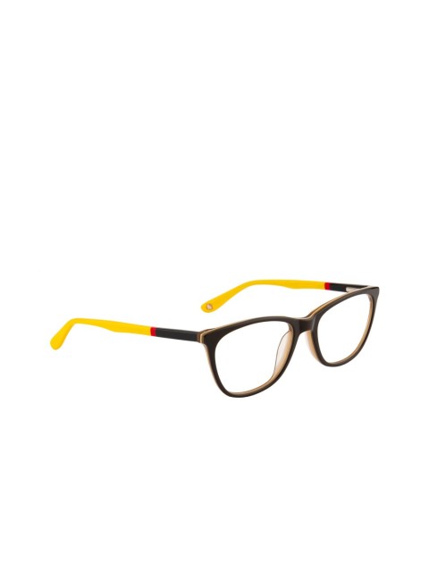 

Ted Smith Women Yellow & Brown Solid Full Rim Cateye Frames TS-J156_C7