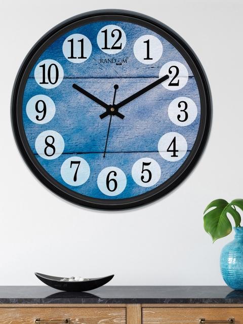 

RANDOM Blue & White Round Printed 30Cm Analogue Wall Clock