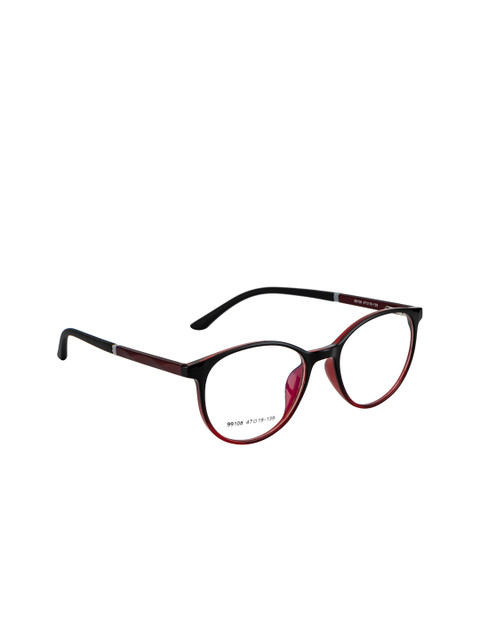 

Gold Berg Unisex Maroon & Black Solid Full Rim Round Frames GB-99108_MRN