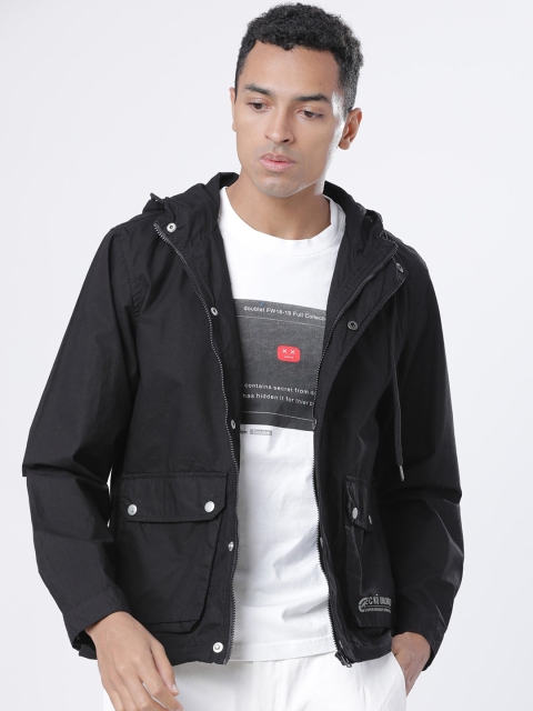 

Ecko Unltd Men Black Solid Lightweight Cotton Tailored Jacket