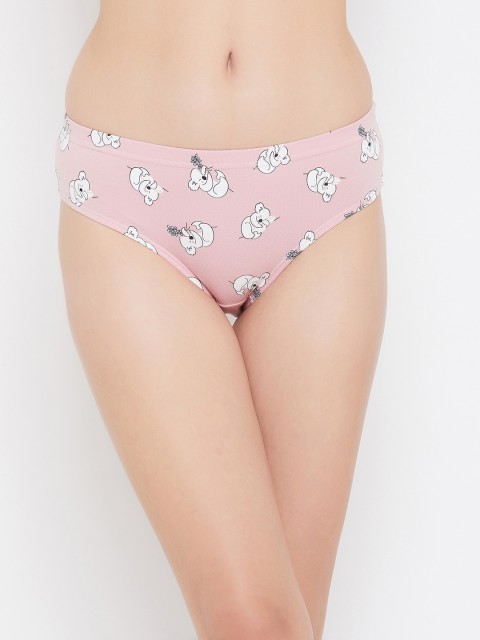 

Clovia Women Pink & White Koala Bear Printed Hipster Briefs PN3227V22