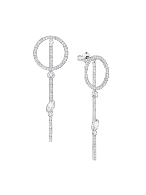 

SWAROVSKI White Hoop Fever Pierced Earrings