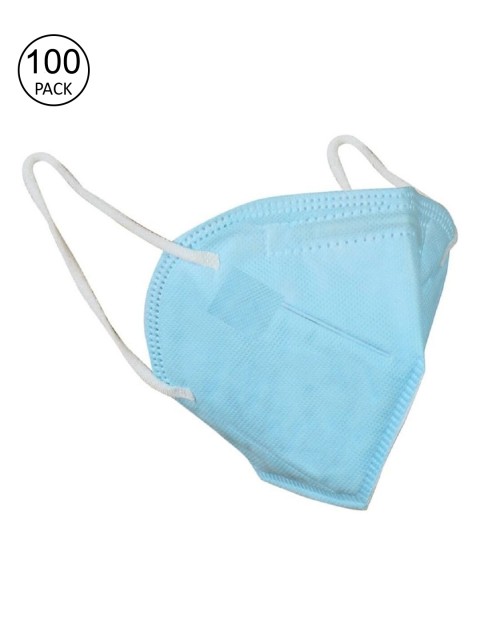

OOMPH Pack Of 100 Blue 5-Ply Reusable Anti-Pollution KN95 Masks
