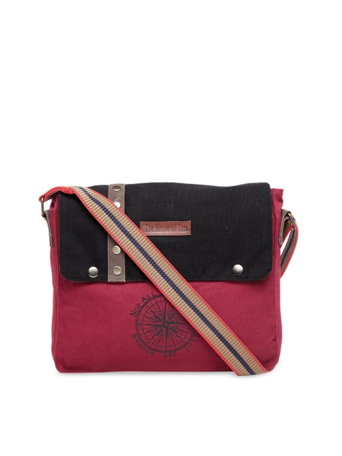 

The House of Tara Rose & Black Colourblocked Sling Bag