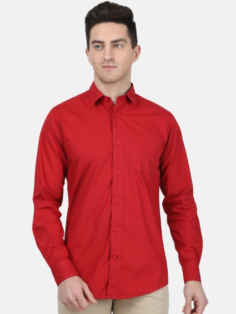 

Monte Carlo Men Red Slim Fit Solid Casual Shirt