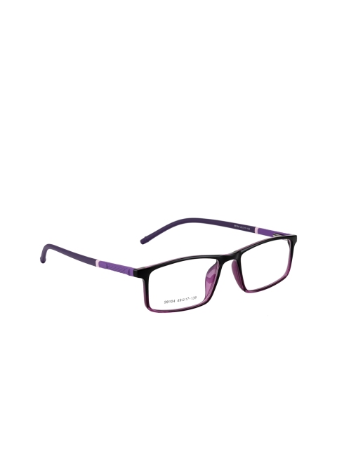 

Gold Berg Unisex Black & Purple Solid Full Rim Rectangle Frames