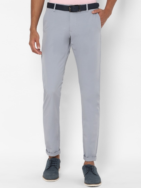 

Allen Solly Men Grey Slim Fit Solid Chinos