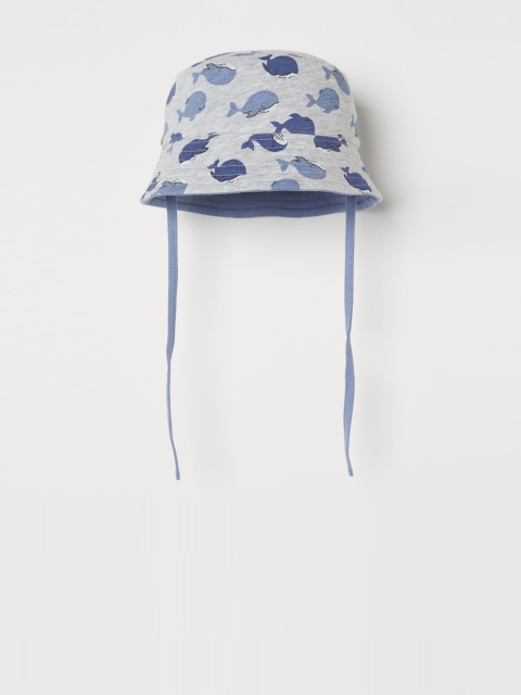 

H&M Kids White & Blue Cotton Reversible Sunhat