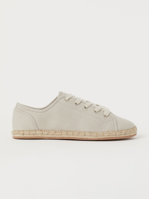 

H&M Women Beige Twill Trainers