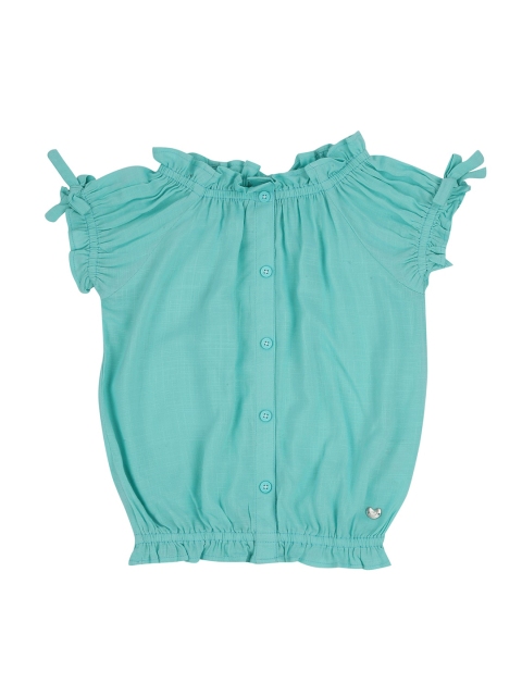 

Ed-a-Mamma Girls Sea Green Blouson Top