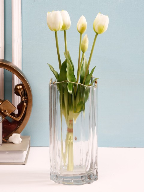 

TAYHAA Transparent Hand-Crafted Cubic Clear Vase