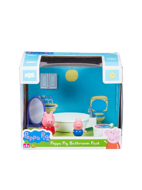 

Planet Superheroes Kids Blue & White Peppa Pig Bathroom Scene Playset