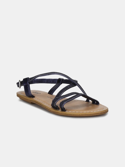 

GAP Girls Black Glitter Crisscross Open Toe Flats