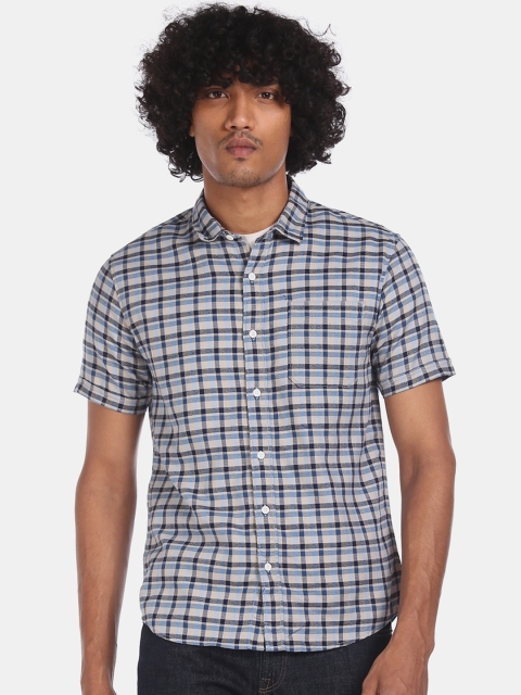 

Cherokee Men Multicoloured Regular Fit Checked Casual Shirt, Multi