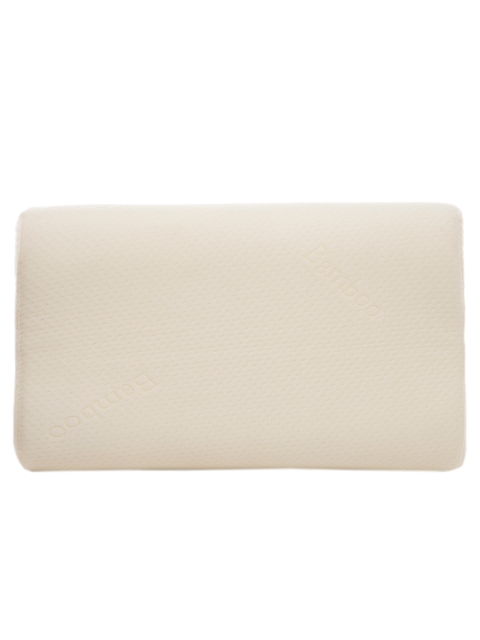 

MEMOIR Cream-Colored Solid Bamboo Memory Foam Sleep Pillow