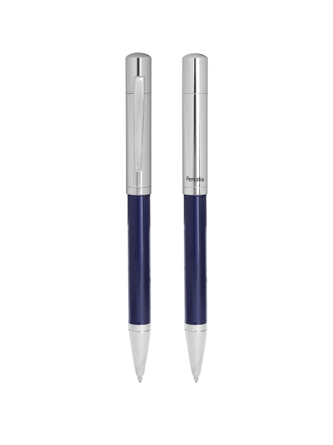 

Cross Set of 2 Blue & Silver-Toned Solid Ball Point Pens