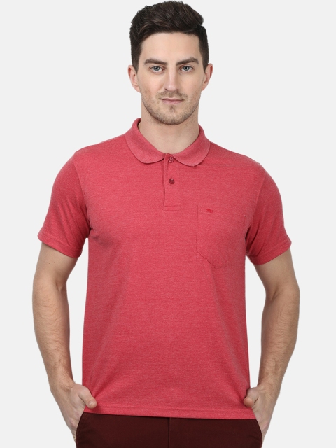 

Monte Carlo Men Red Solid Polo Collar T-shirt