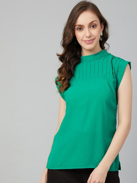 

RARE Green Georgette A-Line Top