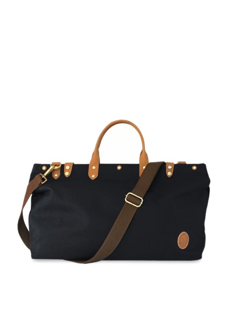 

NAPPADORI Unisex Daily Duffel Bag Black Canvas