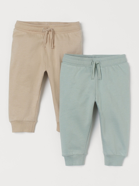 

H&M Boys Beige & Sage Green 2-Pack Cotton Joggers