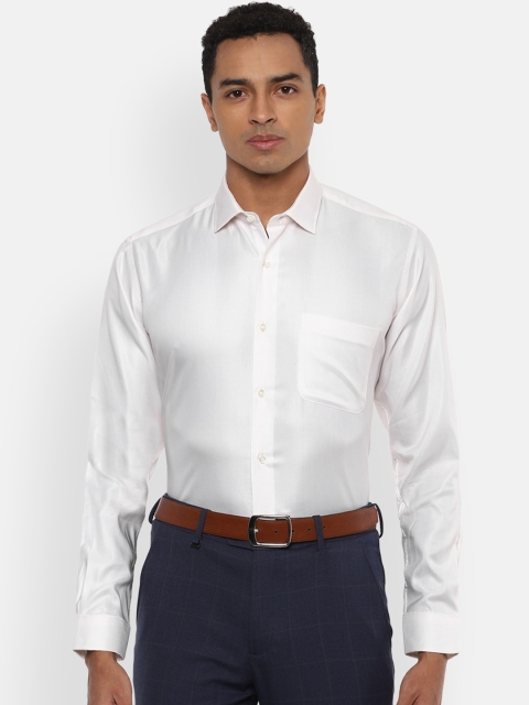 

Van Heusen Men White Regular Fit Self Design Casual Shirt
