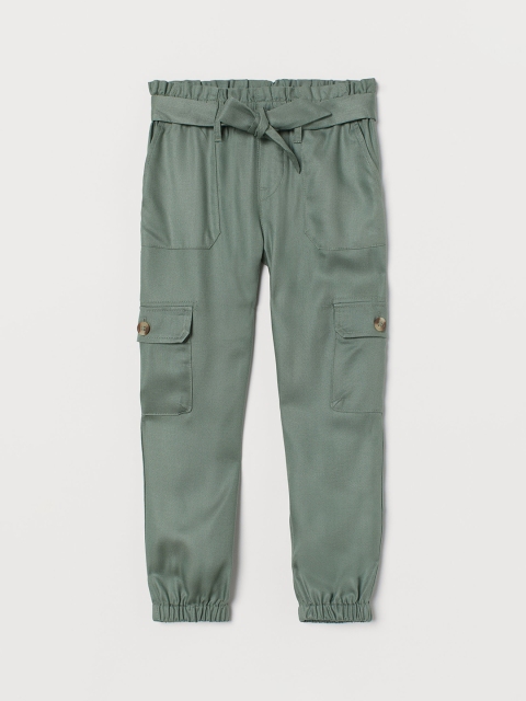 

H&M Girls Sage Green Utility Joggers