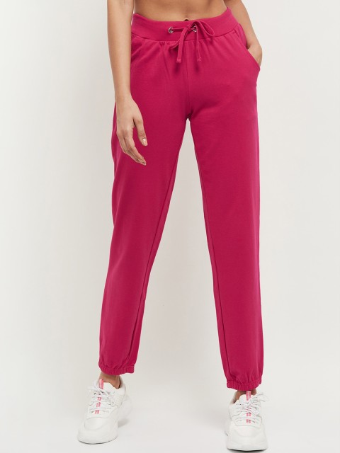

max Women Fuchsia Regular Fit Solid Joggers