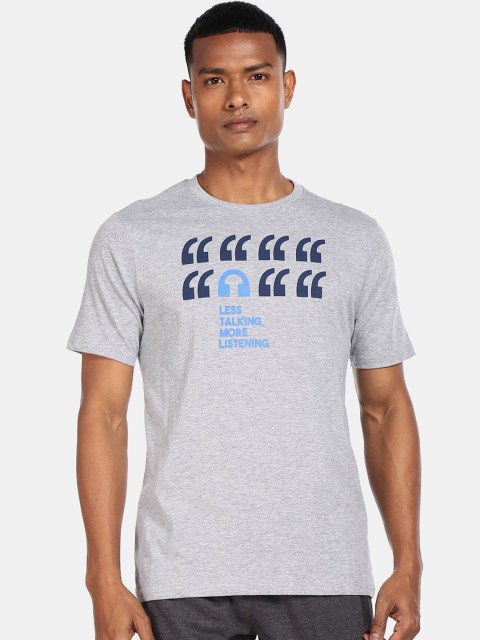 

Colt Men Grey Printed Round Neck T-shirt