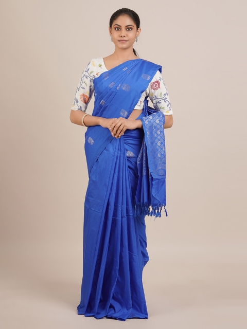 

Pothys Blue Woven Design Art Silk Saree