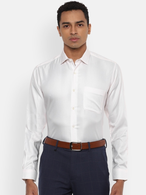 

Van Heusen Men White Regular Fit Self Design Casual Shirt