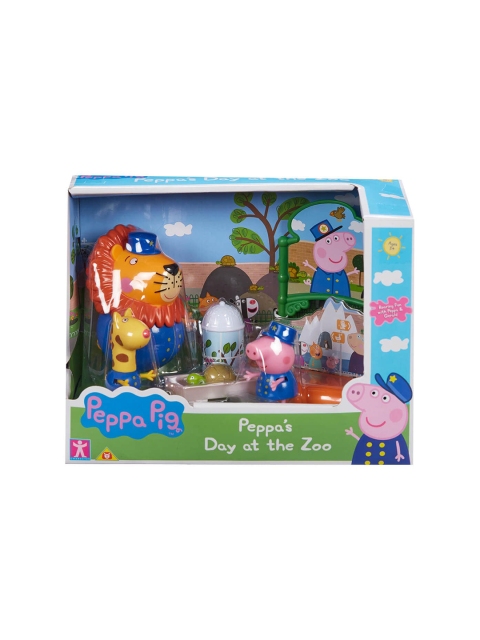 

Planet Superheroes Kids Blue & Orange Peppa Pig Day Out At The Zoo Playset