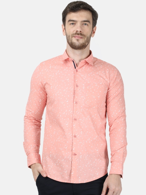 

Monte Carlo Men Pink Slim Fit Printed Casual Shirt
