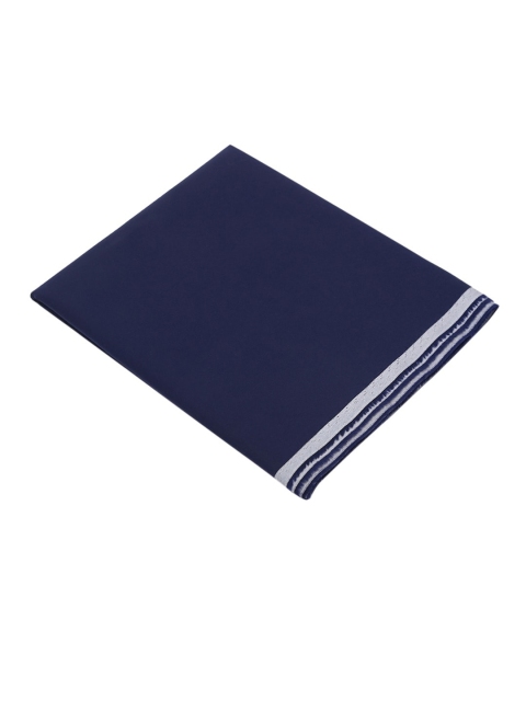 

LONDON CROSS Men Navy Blue Solid Shirt Clothing Fabric