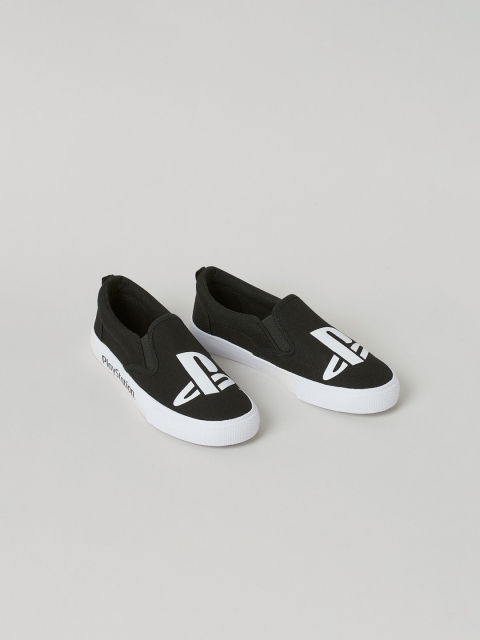 

H&M Kids Black & White Slip-On Printed Trainers