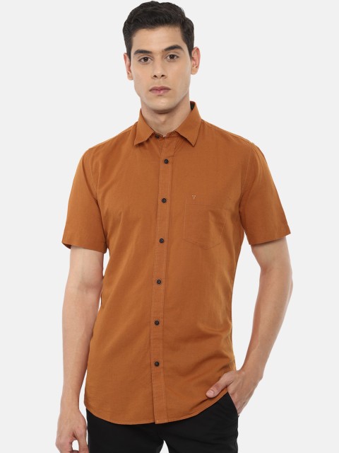 

Van Heusen Sport Men Orange Slim Fit Solid Casual Shirt