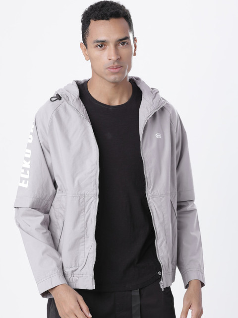 

Ecko Unltd Men Grey Solid Lightweight Tailored Jacket