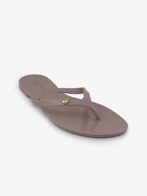 

Jelly Bunny Women Taupe Solid T-Strap Flats