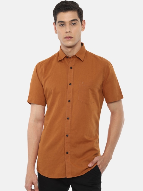 

Van Heusen Sport Men Orange Slim Fit Solid Casual Shirt