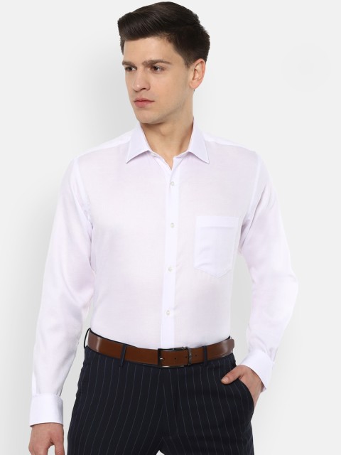 

Van Heusen Men White Regular Fit Solid Formal Shirt