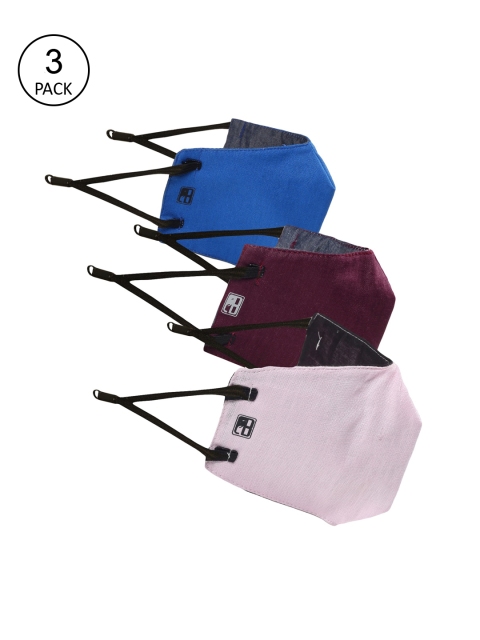 

Balista Kids Pack of 3 Solid 4-Ply Reusable Cloth Masks, Pink