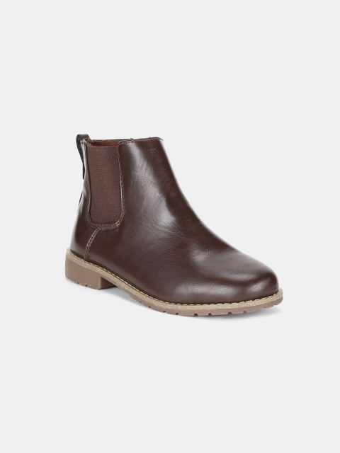 

The Childrens Place Boys Brown Mid-Top Flat Boots