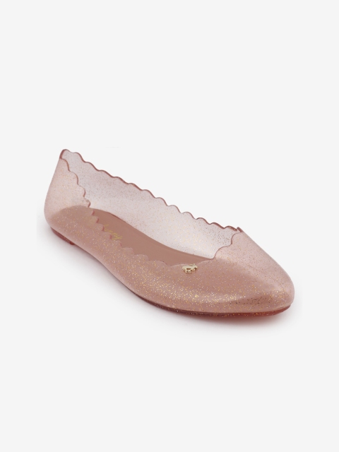 

Jelly Bunny Women Rose-Coloured Textured Ballerinas