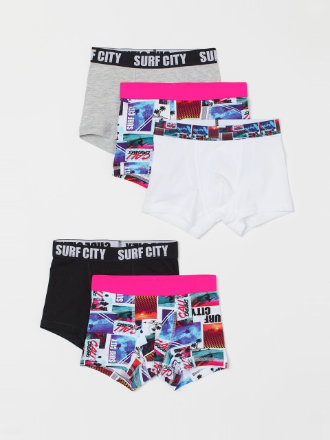 

H&M Boys Multicoloured 5-Pack Boxer Shorts 0767123032, Multi